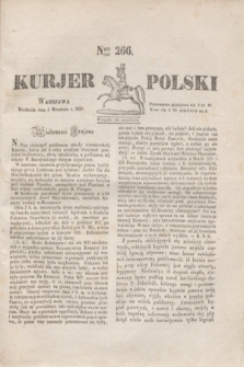 Kurjer Polski. 1830, Nro 266 (5 września)