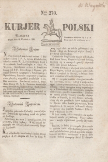 Kurjer Polski. 1830, Nro 270 (10 września 1830)