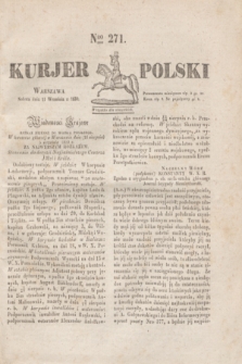 Kurjer Polski. 1830, Nro 271 (11 września)