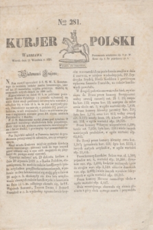 Kurjer Polski. 1830, Nro 281 (21 września)