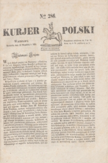 Kurjer Polski. 1830, Nro 286 (26 września)