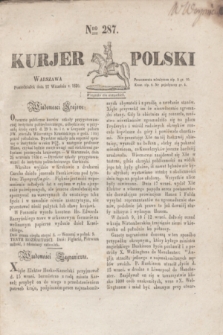 Kurjer Polski. 1830, Nro 287 (27 września)