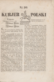 Kurjer Polski. 1830, Nro 289 (29 września 1830)