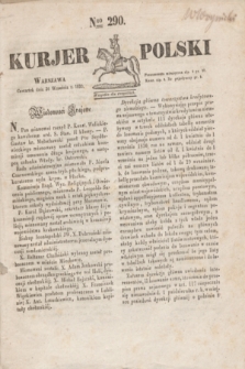 Kurjer Polski. 1830, Nro 290 (30 września 1830)