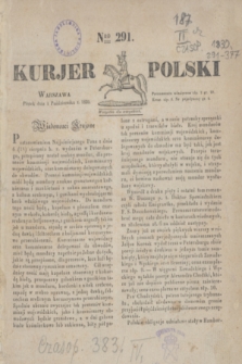 Kurjer Polski. 1830, Nro 291 (1 października)
