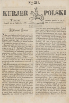Kurjer Polski. 1830, Nro 311 (21 października)