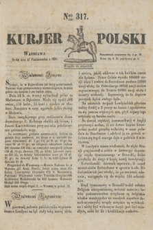 Kurjer Polski. 1830, Nro 317 (27 października)