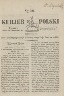 Kurjer Polski. 1830, Nro 321 (31 października)
