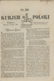 Kurjer Polski. 1830, Nro 325 (5 listopada)
