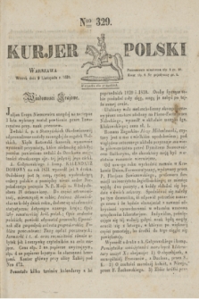 Kurjer Polski. 1830, Nro 329 (9 listopada)