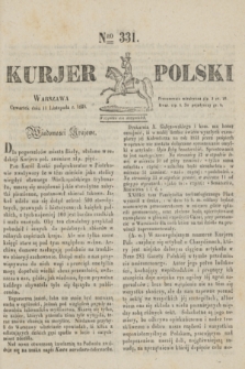 Kurjer Polski. 1830, Nro 331 (11 listopada)