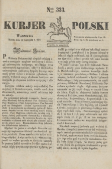 Kurjer Polski. 1830, Nro 333 (13 listopada)