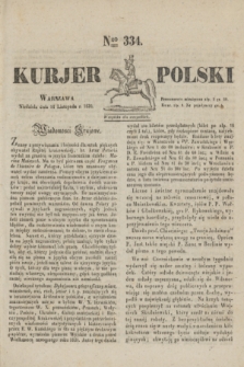 Kurjer Polski. 1830, Nro 334 (14 listopada)