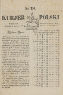 Kurjer Polski. 1830, Nro 336 (16 listopada)