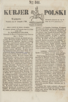 Kurjer Polski. 1830, Nro 341 (21 listopada)