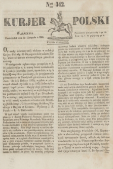 Kurjer Polski. 1830, Nro 342 (22 listopada)