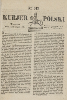 Kurjer Polski. 1830, Nro 343 (23 listopada)