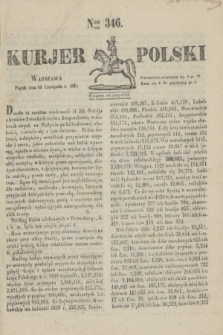 Kurjer Polski. 1830, Nro 346 (26 listopada)