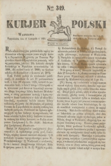 Kurjer Polski. 1830, Nro 349 (29 listopada)