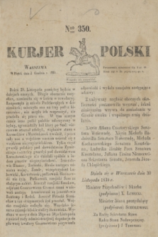 Kurjer Polski. 1830, Nro 350 (3 grudnia)