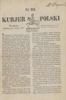 Kurjer Polski. 1830, Nro 353 (6 grudnia)