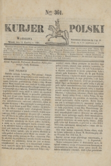 Kurjer Polski. 1830, Nro 361 (14 grudnia)
