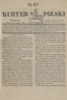 Kuryer Polski. 1830, Nro 377 (31 grudnia)