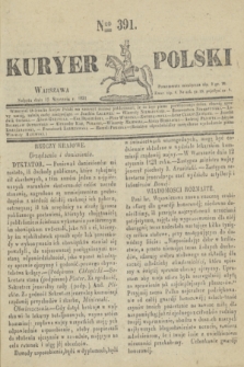 Kuryer Polski. 1831, Nro 391 (15 stycznia)