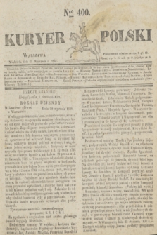 Kuryer Polski. 1831, Nro 400 (23 stycznia)
