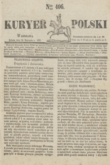Kuryer Polski. 1831, Nro 406 (29 stycznia)