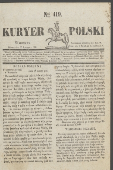 Kuryer Polski. 1831, Nro 419 (12 lutego)