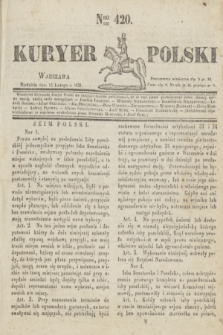 Kuryer Polski. 1831, Nro 420 (13 lutego)