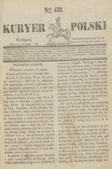 Kuryer Polski. 1831, Nro 432 (25 lutego)