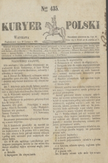 Kuryer Polski. 1831, Nro 435 (28 lutego)