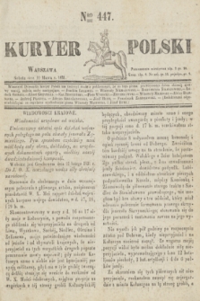 Kuryer Polski. 1831, Nro 447 (12 marca)