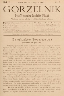 Gorzelnik : organ Towarzystwa Gorzelników Polskich we Lwowie. R. 1, 1887, nr 5