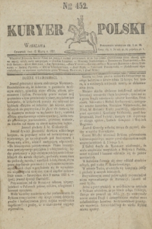 Kuryer Polski. 1831, Nro 452 (17 marca)