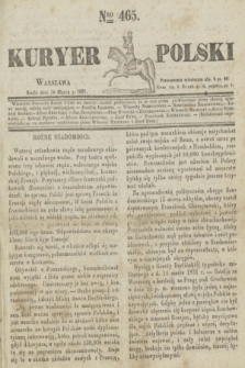 Kuryer Polski. 1831, Nro 465 (30 marca)