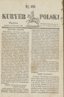 Kuryer Polski. 1831, Nro 489 (24 kwietnia)