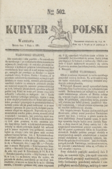 Kuryer Polski. 1831, Nro 502 (7 maja)