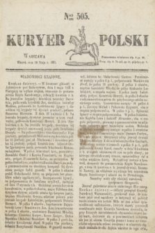 Kuryer Polski. 1831, Nro 505 (10 maja)