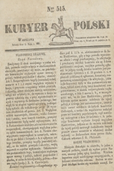 Kuryer Polski. 1831, Nro 515 (21 maja)