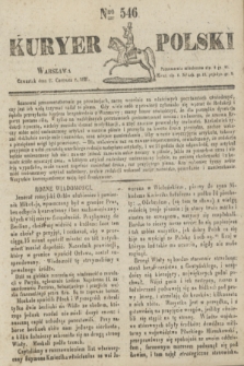 Kuryer Polski. 1831, Nro 546 (23 czerwca)