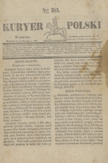 Kuryer Polski. 1831, Nro 385 (9 stycznia)