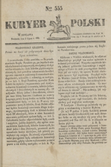 Kuryer Polski. 1831, Nro 555 (3 lipca)