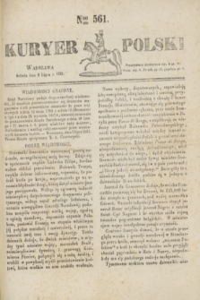 Kuryer Polski. 1831, Nro 561 (9 lipca)