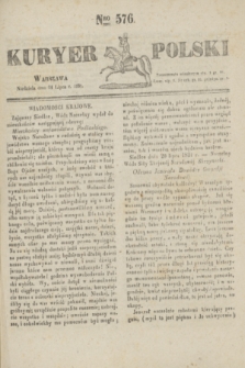 Kuryer Polski. 1831, Nro 576 (24 lipca)