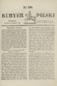 Kuryer Polski. 1831, Nro 590 (7 sierpnia)
