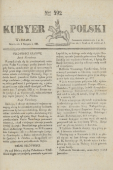 Kuryer Polski. 1831, Nro 592 (9 sierpnia)