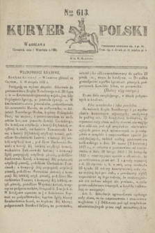Kuryer Polski. 1831, Nro 613 (1 września)